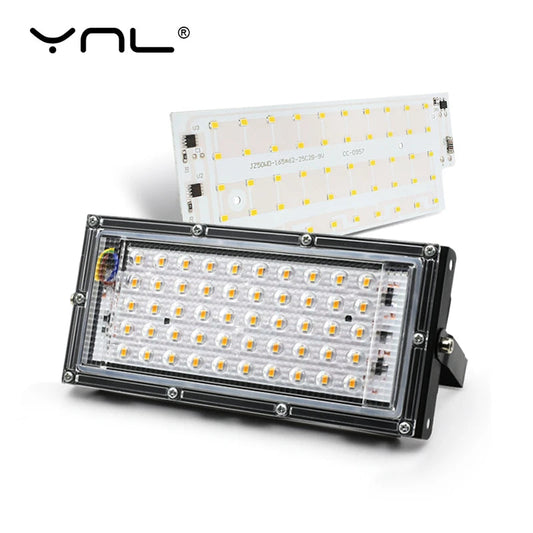 50W SMD 2835 LED Chip Floodlight – 220V Smart IC, Long Lifespan, Waterproof DIY Spotlight for Outdoor Lighting & Lamp Repair Projects Ezkrea