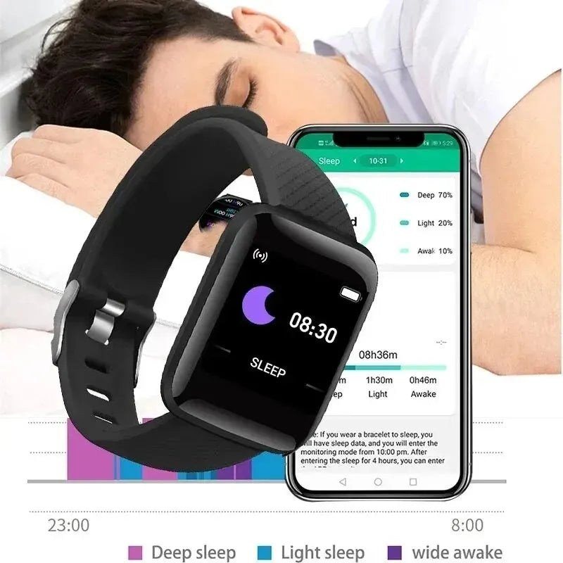 2024 New For Multifunction Smart Watch Kid Men Woman Message Remind Music Control Sport Step Calories 116 Smartwatch Alarm Clock Ezkrea