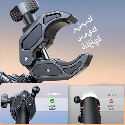 Joyroom Shockproof Bike Phone Holder Half Enclosure 360° View Motorcycle Phone Mount Bicycle Cell Phone Holder For 4.7-7" Phones Ezkrea