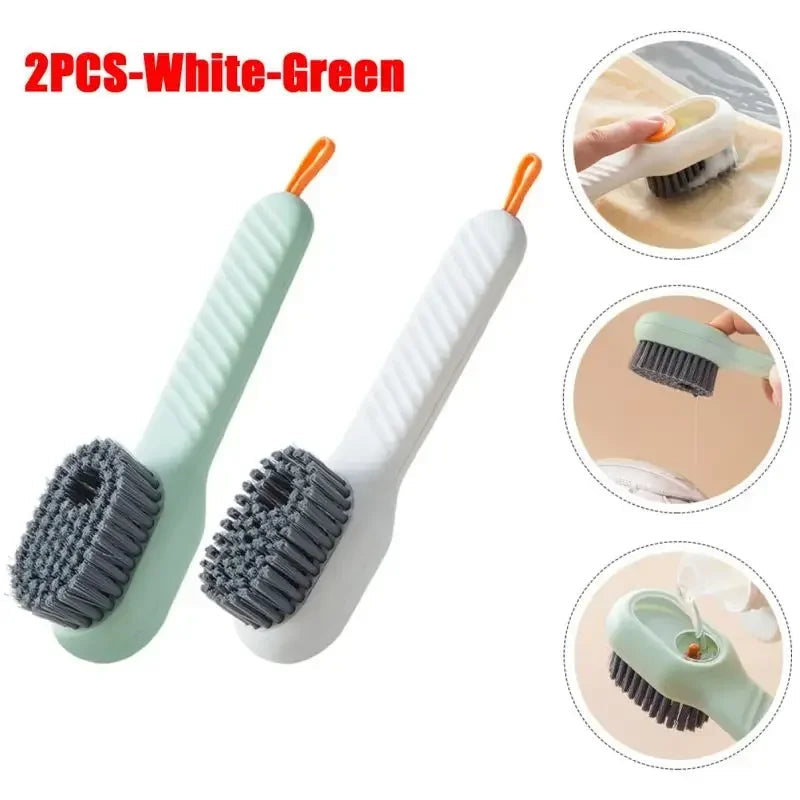 Fashion Multifunction Clean Brush – Soft Bristled Liquid-Filled Shoe & Kitchen Cleaning Tool 👟 Ezkrea