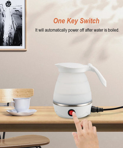 Foldable & Portable Electric Travel Kettle – 600ML, 220V, Fast Boiling Water Heater EZKrea.com