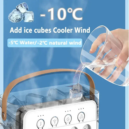 Portable Air Cooler Fan – Mini Air Conditioner, Humidifier & LED Night Light for Home & Office Use Ezkrea