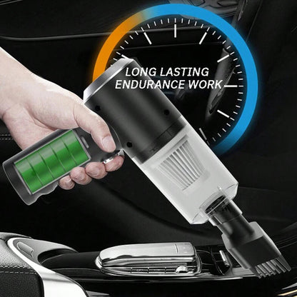 3-in-1 Mini Vacuum Cleaner – USB Rechargeable Suction & Blower for Car & Home Use Ezkrea