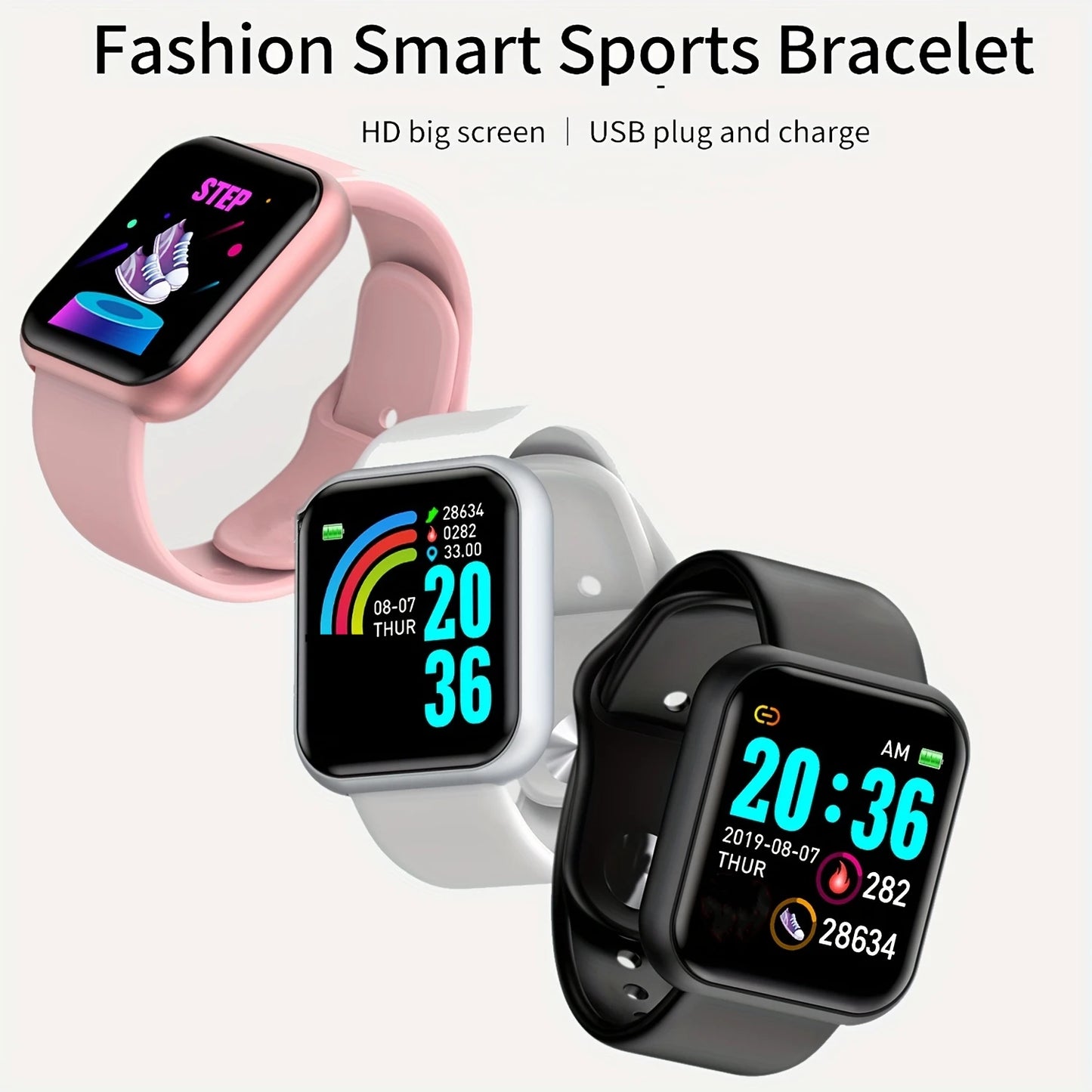 Multifunctional Smart Watch Men Women Bluetooth Connected Phone Music Player Fitness Sport Bracelet Sleep Monitor D13 Smartwatch Ezkrea