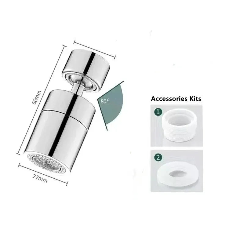 2-Mode Kitchen Faucet Spray Head – 360° Adjustable Tap Nozzle with Filter & Splash-Proof Aerator for Sink  Let me know if you'd like shorter versions for social media, Pinterest, or Shopify meta tags! Ezkrea