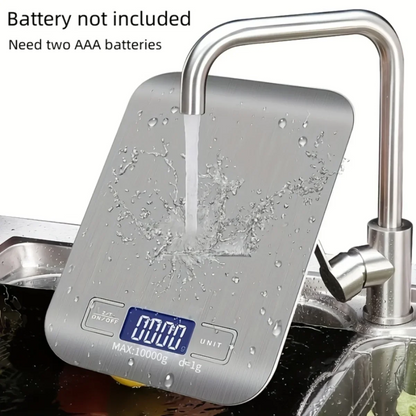 Kitchen Scale 10kg/1g – Portable Digital Food & Coffee Scale with LCD Display for Accurate Measuring Ezkrea