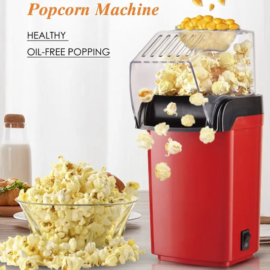 Electric Popcorn Maker Machine – Mini Automatic Popcorn Machine for Home & Kitchen Use | Fast & Easy Household Snack Appliance Ezkrea