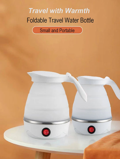 Foldable & Portable Electric Travel Kettle – 600ML, 220V, Fast Boiling Water Heater EZKrea.com