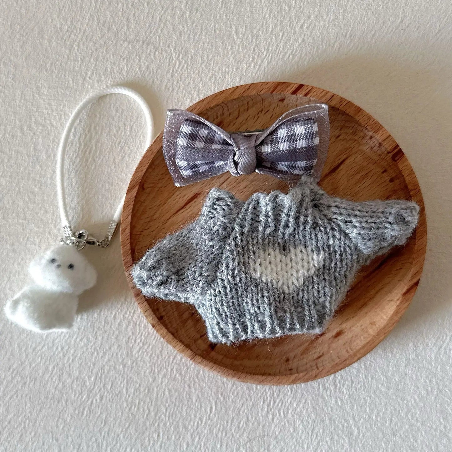 17cm labubu clothes outfit Plush doll clothes Macaron Cute Clothing DIY Kid Gift  Dog Clothes Hair accessories v1 v2 clothes Ezkrea