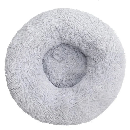 40-90cm Round Pet Bed for Large Dog Bed Super Soft Cat Bed Long Plush Dog House for Medium Dog House Winter Warm Sleeping Ezkrea