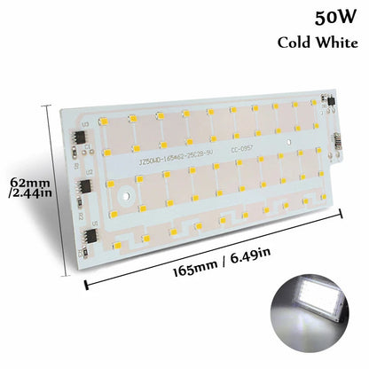 50W SMD 2835 LED Chip Floodlight – 220V Smart IC, Long Lifespan, Waterproof DIY Spotlight for Outdoor Lighting & Lamp Repair Projects Ezkrea