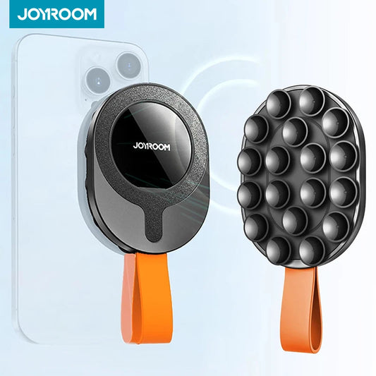 Upgraded Magnetic Suction Cup Phone Holder – Silicone Grip Stand Mount for iPhone & Android Ezkrea