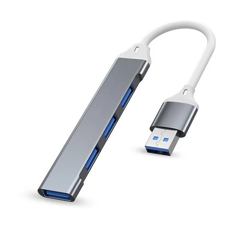 4-Port USB 3.0/2.0 High-Speed Hub for PC & Laptop Ezkrea