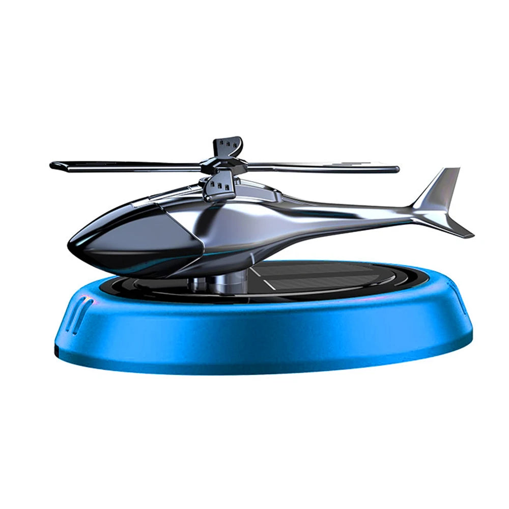 Solar-Powered Car Air Freshener – Rotating Aircraft Design with Essential Oils Ezkrea