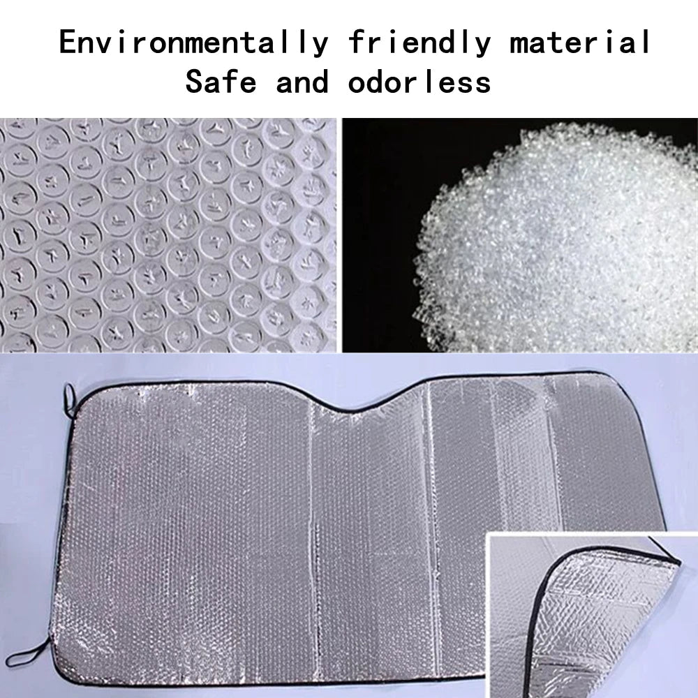 Car Windshield Sun Shade Cover – Anti-UV, Snow & Ice Protector for Front/Rear Glass | Auto Accessories Ezkrea