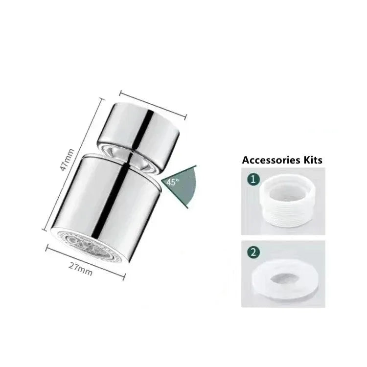 2-Mode Kitchen Faucet Spray Head – 360° Adjustable Tap Nozzle with Filter & Splash-Proof Aerator for Sink  Let me know if you'd like shorter versions for social media, Pinterest, or Shopify meta tags! Ezkrea
