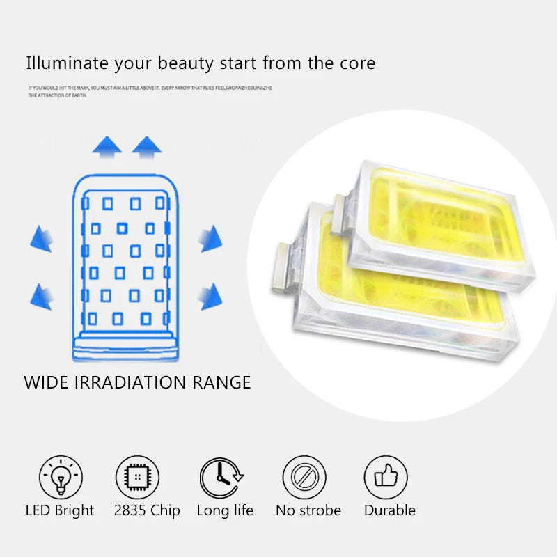 50W SMD 2835 LED Chip Floodlight – 220V Smart IC, Long Lifespan, Waterproof DIY Spotlight for Outdoor Lighting & Lamp Repair Projects Ezkrea