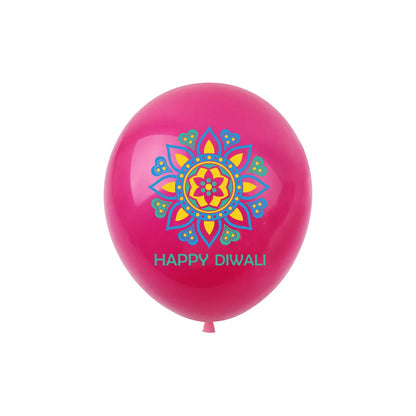 10Pcs Diwali Theme Latex Balloon Diwali Party Decoration Indian Diwali Lotus Elephant Balloons Happy Diwali Party Inflate Globos Ezkrea