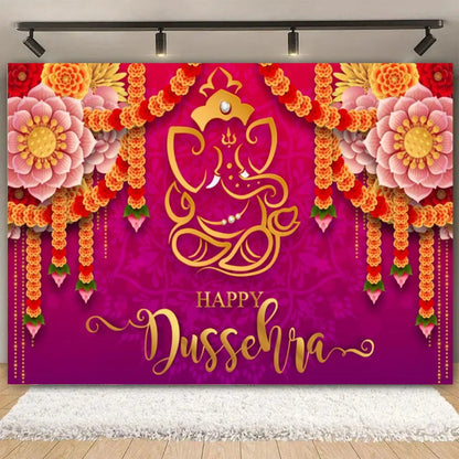 Indian Traditional Backdrop Photo Festival Party Candle Fireworks Mural Hindu Indian Wedding Holi Flower Anniversary Background Ezkrea