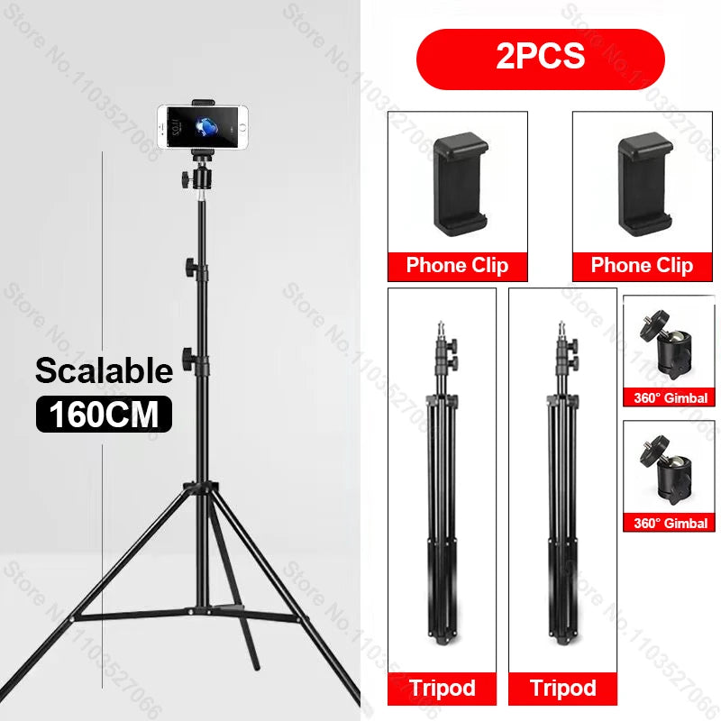 Mobile Phone Live Support Photo Tripod Multi-functional Video Recording Selfie Landing Tripod Ezkrea