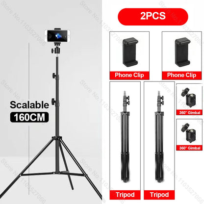 Mobile Phone Live Support Photo Tripod Multi-functional Video Recording Selfie Landing Tripod Ezkrea