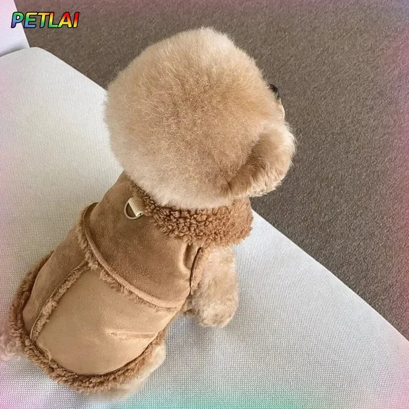 Dog Cute Vest Clothes Jacket Accessories Small Dog Luxury Autumn  Winter Medium Dress Soft Pet Clothing Designer Coat Home Ezkrea
