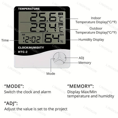 LCD Digital Thermometer & Hygrometer