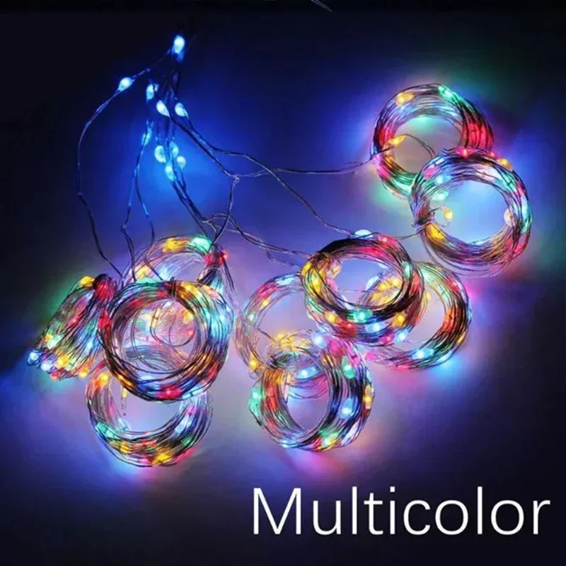 3M LED Curtain String Lights Fairy Decoration USB Holiday Garland Lamp 8 Mode For Home Garden Christmas Party New Year Wedding Ezkrea