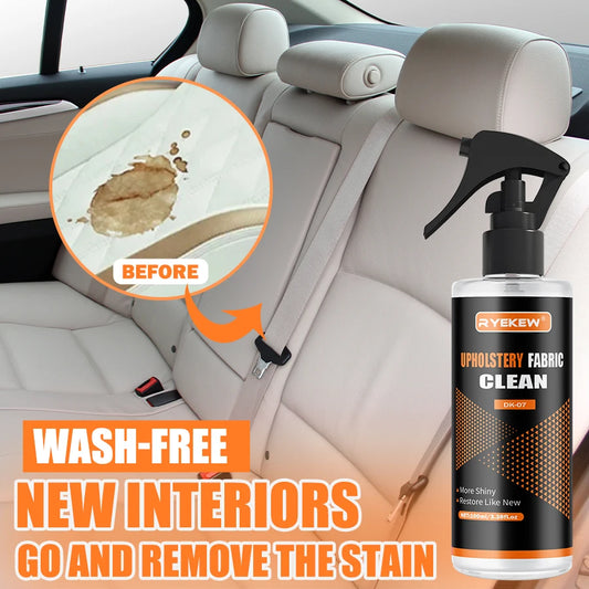 Car Interior Cleaner Leather Fabric Roof Cleaning Washing-Free Safety Belt Cleaner Powerful Stain Removal Auto Detailing Ezkrea