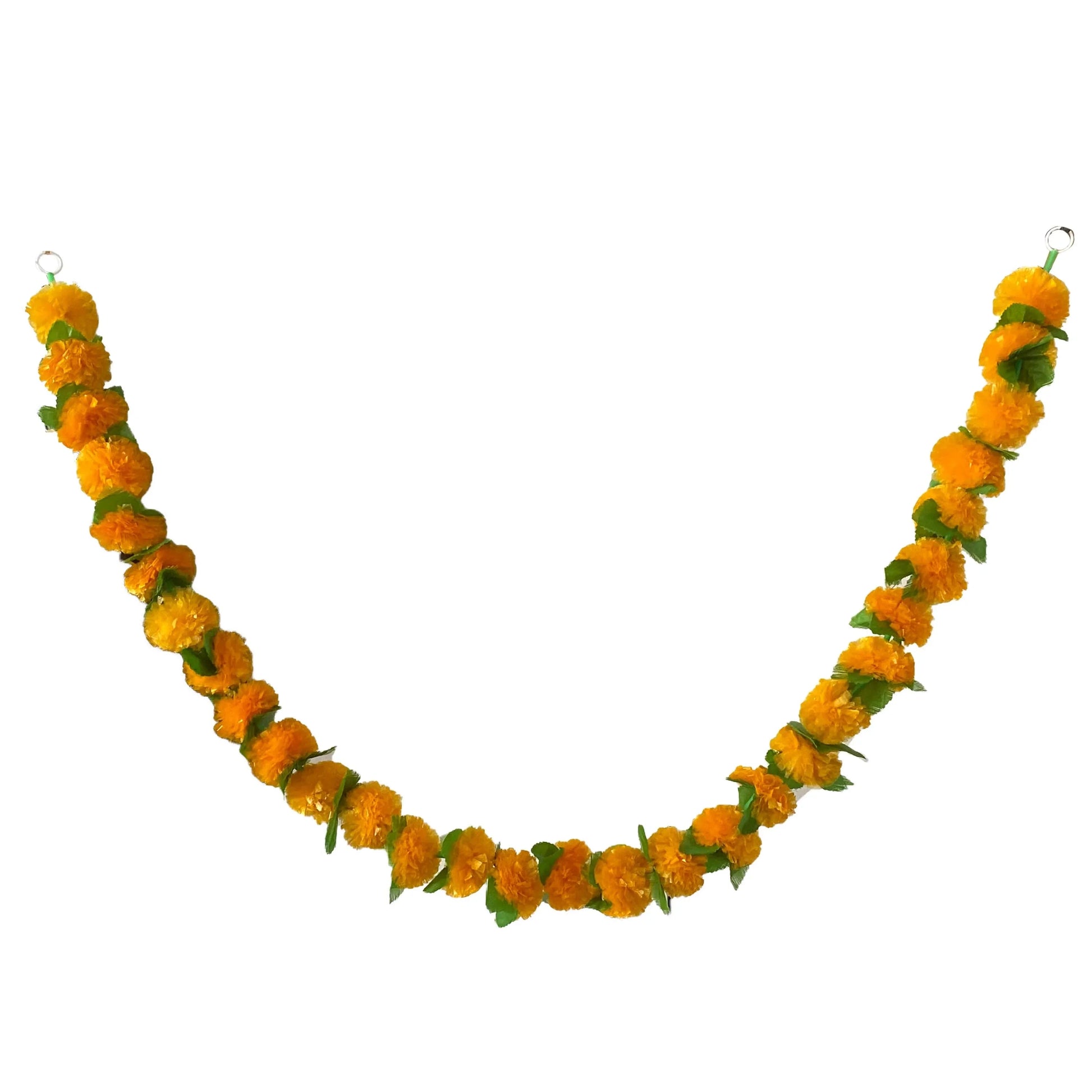 Marigold Flower Garland with зo Flowers, Artificial Flowers for Diwali Home DIY Wreath Garland Craft Decor Wedding Party Ezkrea