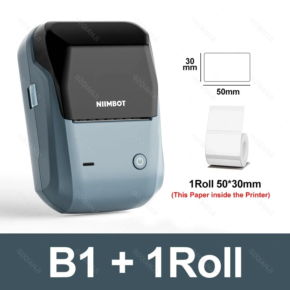 2-Inch Thermal Printer – Portable Bluetooth Label Maker with Waterproof Sticker Rolls Ezkrea