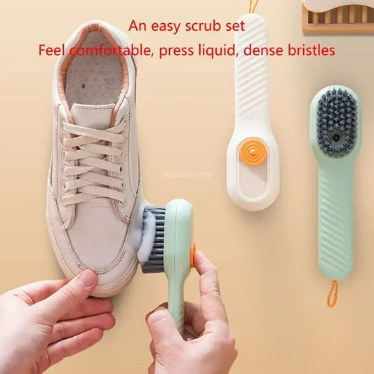 Fashion Multifunction Clean Brush – Soft Bristled Liquid-Filled Shoe & Kitchen Cleaning Tool 👟 Ezkrea
