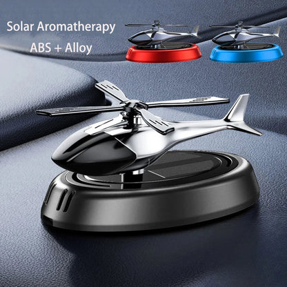 Solar-Powered Car Air Freshener – Rotating Aircraft Design with Essential Oils Ezkrea