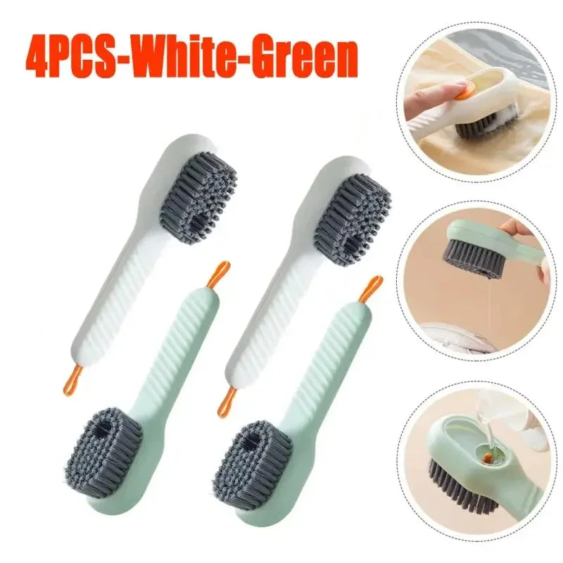 Fashion Multifunction Clean Brush – Soft Bristled Liquid-Filled Shoe & Kitchen Cleaning Tool 👟 Ezkrea
