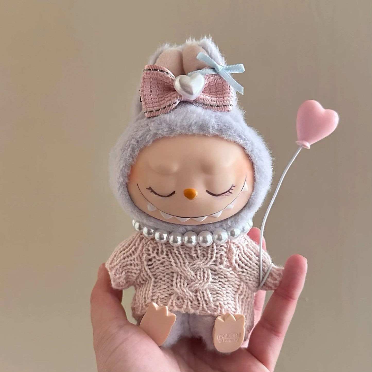 17cm labubu clothes outfit Plush doll clothes Macaron Cute Clothing DIY Kid Gift  Dog Clothes Hair accessories v1 v2 clothes Ezkrea