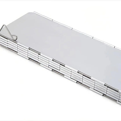 Wind Shield for Camping Stove – 8/9/10 Plate Folding Windproof Screen, Aluminum Alloy Outdoor Cooking Wind Block Ezkrea