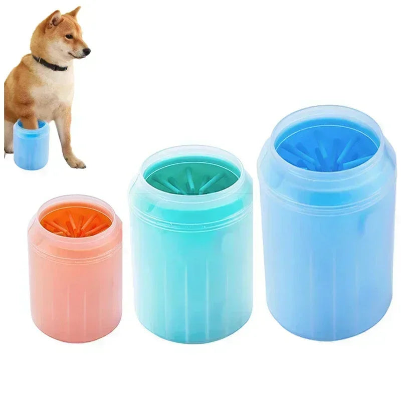 Dog Foot Cup Paw Washer Cleaner Dog Cat Foot Cleaning Brush Soft Silicone Dog Paw Cleaning Dog Paw Cleaning Bucket Accessories Ezkrea