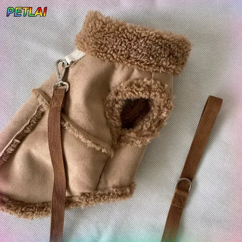 Dog Cute Vest Clothes Jacket Accessories Small Dog Luxury Autumn  Winter Medium Dress Soft Pet Clothing Designer Coat Home Ezkrea