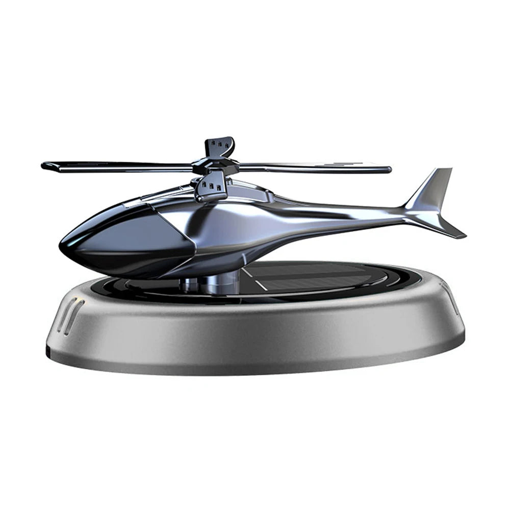 Solar-Powered Car Air Freshener – Rotating Aircraft Design with Essential Oils Ezkrea