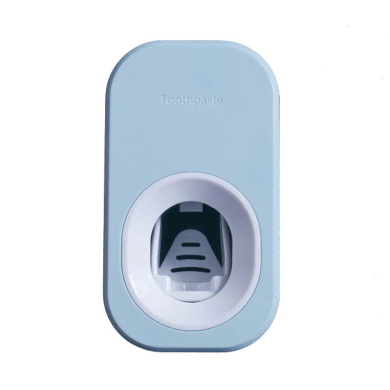 Automatic Toothpaste Dispenser & Toothbrush Holder Set – Wall Mounted, Hands-Free, Dustproof Bathroom Organizer Ezkrea