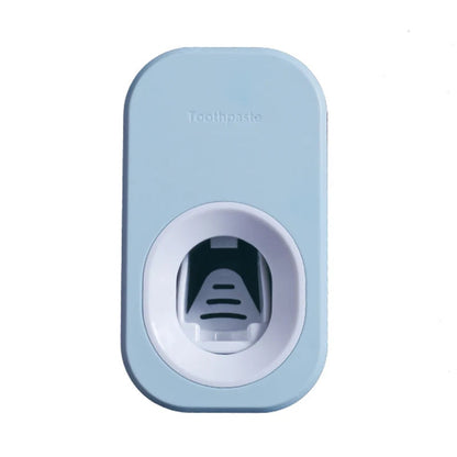 Automatic Toothpaste Dispenser & Toothbrush Holder Set – Wall Mounted, Hands-Free, Dustproof Bathroom Organizer Ezkrea