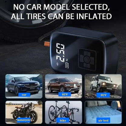 Wireless Electric Tire Inflator with Digital Display