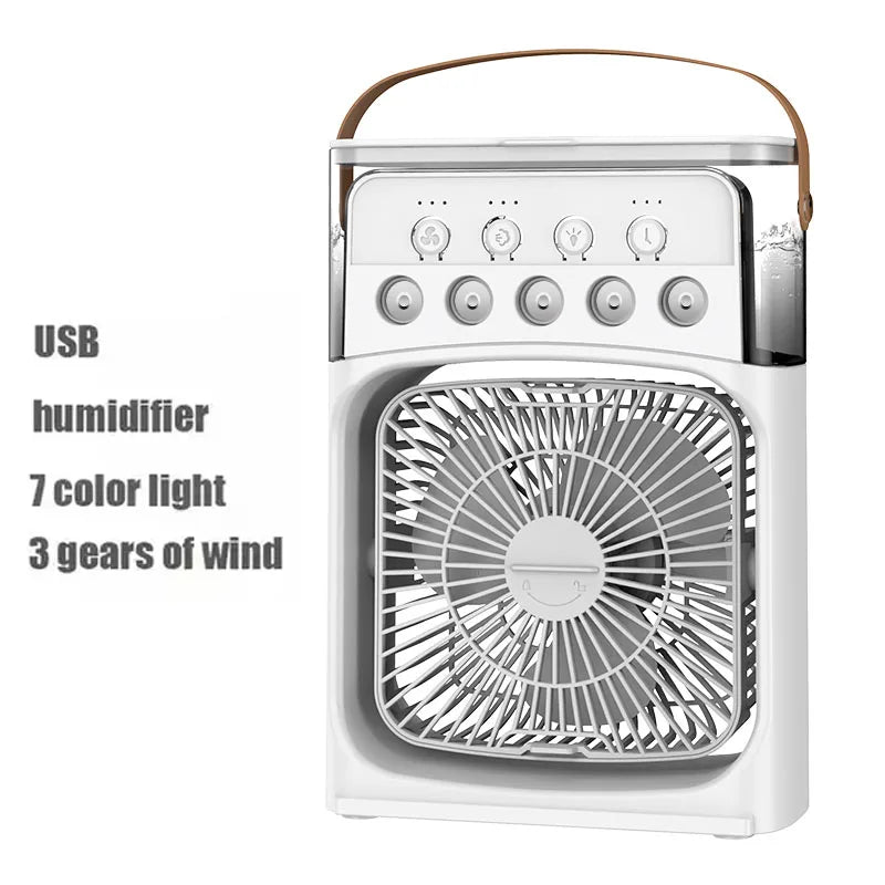 Portable Air Cooler Fan – Mini Air Conditioner, Humidifier & LED Night Light for Home & Office Use Ezkrea