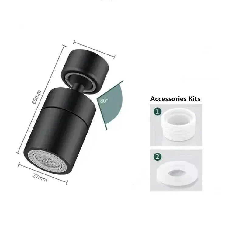 2-Mode Kitchen Faucet Spray Head – 360° Adjustable Tap Nozzle with Filter & Splash-Proof Aerator for Sink  Let me know if you'd like shorter versions for social media, Pinterest, or Shopify meta tags! Ezkrea