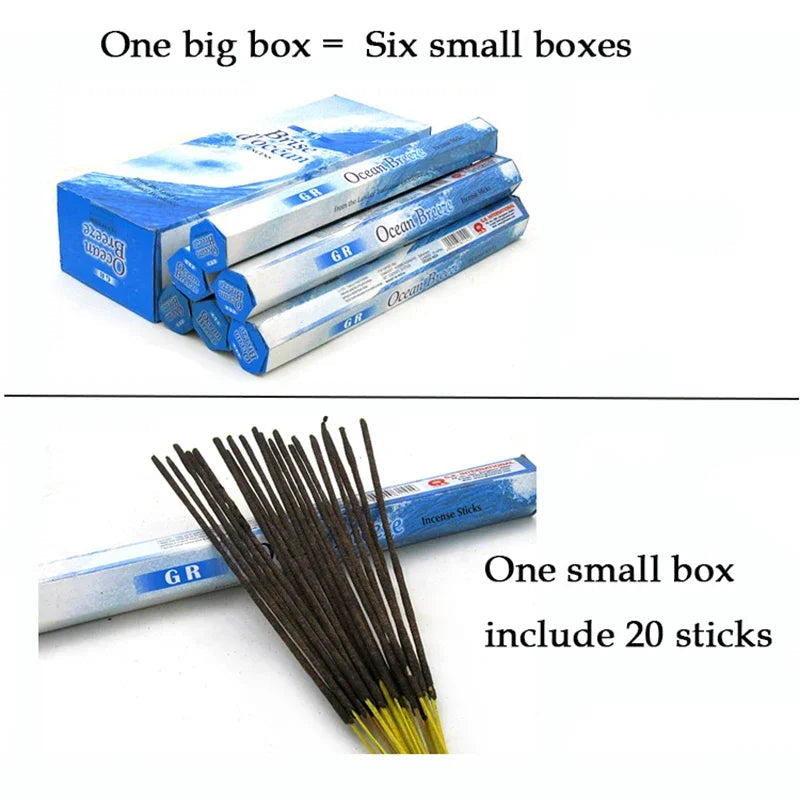 Y 20 Sticks Indian Incense White Sage Meditation Lavender Yoga Sea Breeze Love Incense Purifying Air Deodorization Aromatherapy Ezkrea