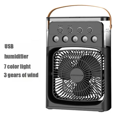 Portable Air Cooler Fan – Mini Air Conditioner, Humidifier & LED Night Light for Home & Office Use Ezkrea