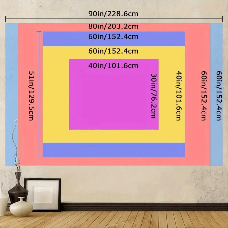 "Diwali Festival Polyester Tapestry Multi-Size Wall Art for Home Decor Indian Mandala Design Gift" Ezkrea