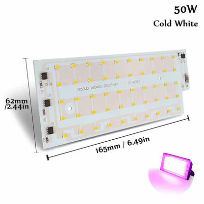 50W SMD 2835 LED Chip Floodlight – 220V Smart IC, Long Lifespan, Waterproof DIY Spotlight for Outdoor Lighting & Lamp Repair Projects Ezkrea