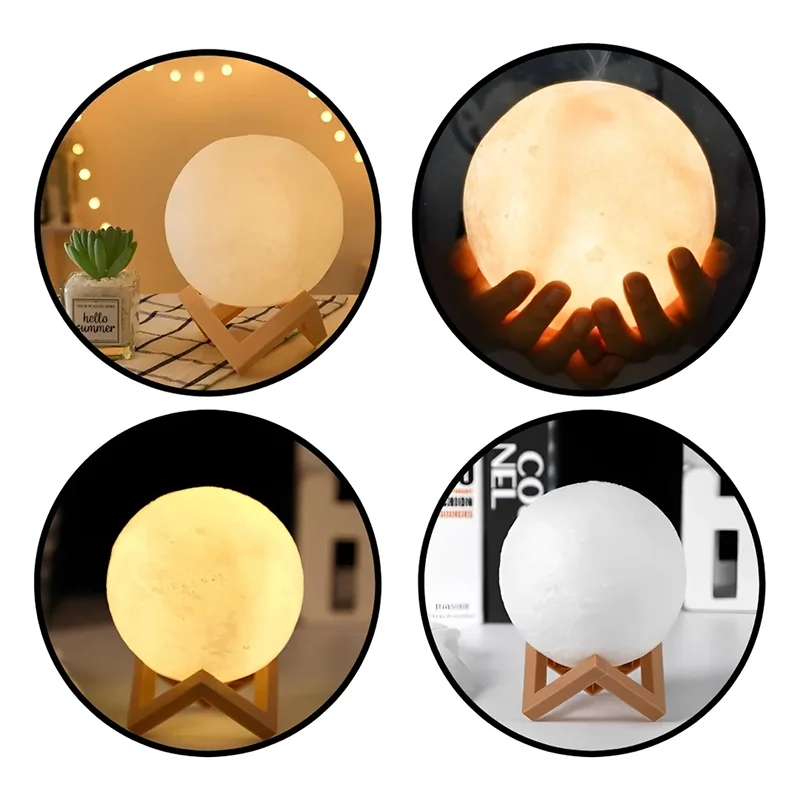 LED Moon Light Galaxy Light, Moon Night Light, Girl, Boy, Child Birthday Gift, Bedroom Decoration Indoor lighting EZKrea.com