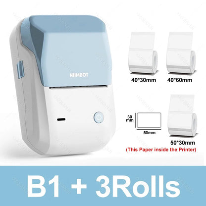 2-Inch Thermal Printer – Portable Bluetooth Label Maker with Waterproof Sticker Rolls Ezkrea